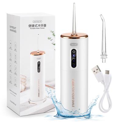 Irrigatore orale ricaricabile 3 modalità Idropulsore dentale portatile Idropulsore dentale impermeabile Sbiancamento dei denti Detergente Rimozione del tartaro dentale