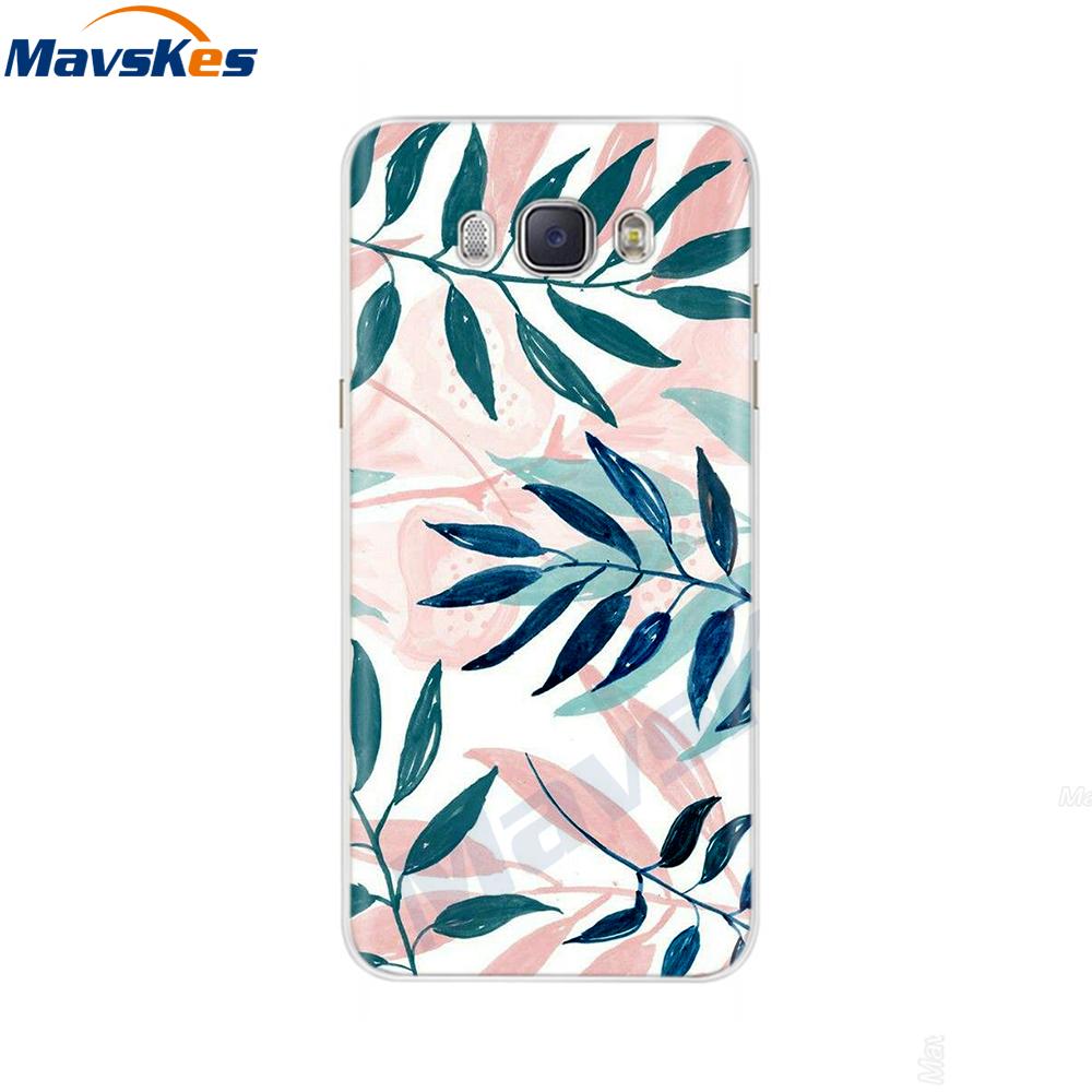 For Samsung J7 2016 Case Print Flower Soft Silicone Back Cover For Samsung J7 2016 TPU Phone Case For Samsung Galaxy J7 2016