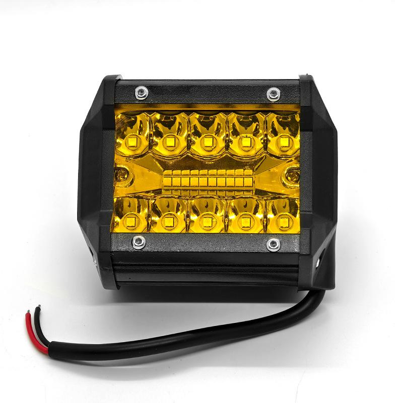 2pcs 4 Inch 60w Led Offroad Work Light Triple Spot Beam Driving Lamp For Suv Car Truck 4x4 Modification Fog Light Universal Fit 12v