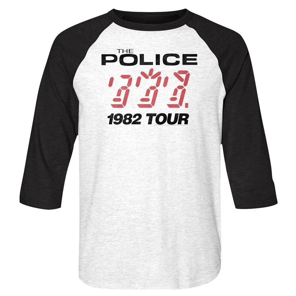 Sting & The Police Ghost in the Machine Tour Raglan Shirt 1982 Rock Concert Top XXXL