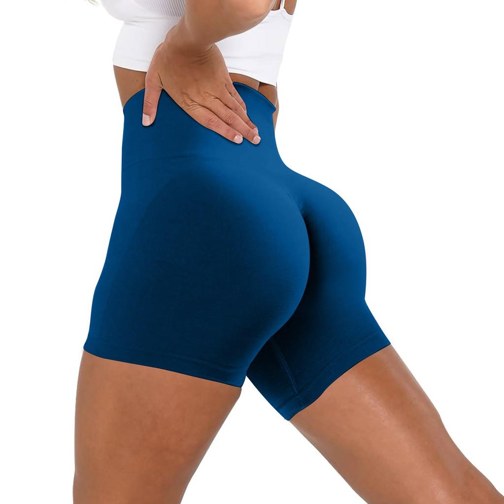 Workout Butt Lifting Shorts For Women High Waisted Seamless Gym Yoga Booty Shorts