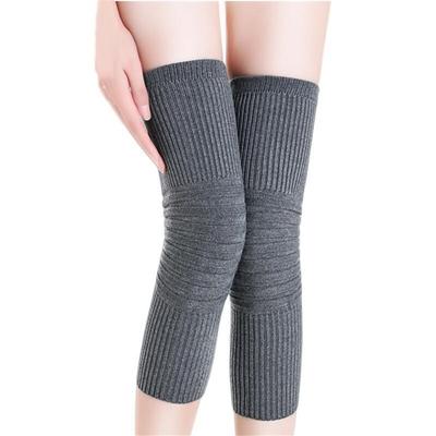 1 Pair Cashmere Knee Pads Men Women Stretchy Knit Knee Warmer Support Brace Wrap Compression Sleeves Kneepads Cold Protective Gear