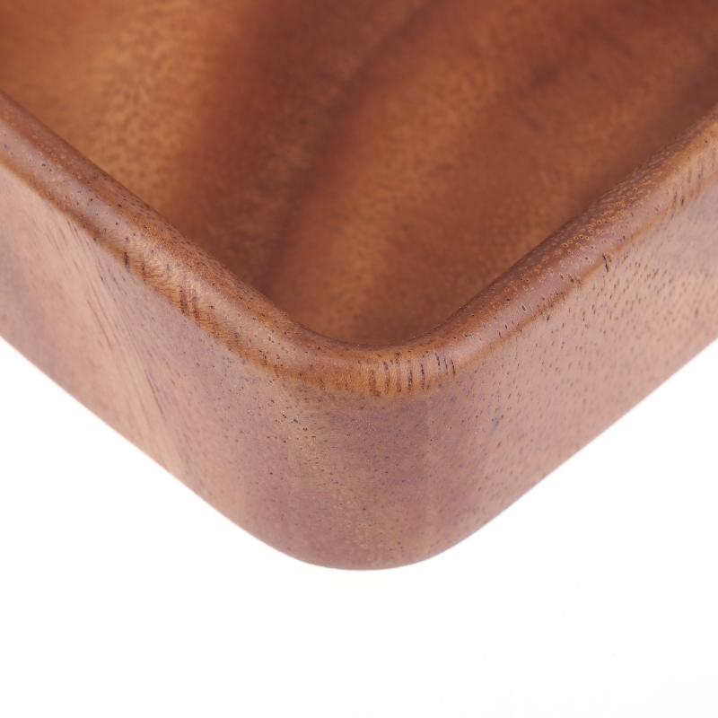 Holzsalatschüssel Vielseitig Stilvoll Obst Snack Servierteller Schüssel Für Zuhause Küche Picknicks Partys Versammlungen im Freien