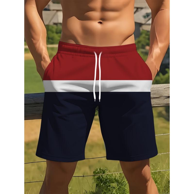 Summer men s sports shorts breathable quick drying micro elastic 3D printed gym S