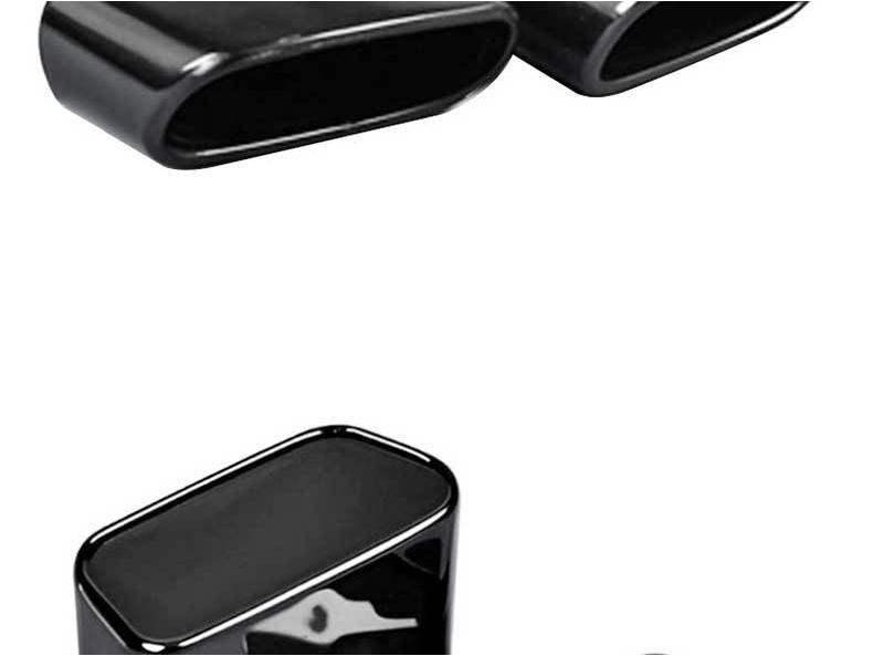 Automobil Edelstahl Schwarz Titan Auspuffrohr Quadratischer Auslass für BMW
