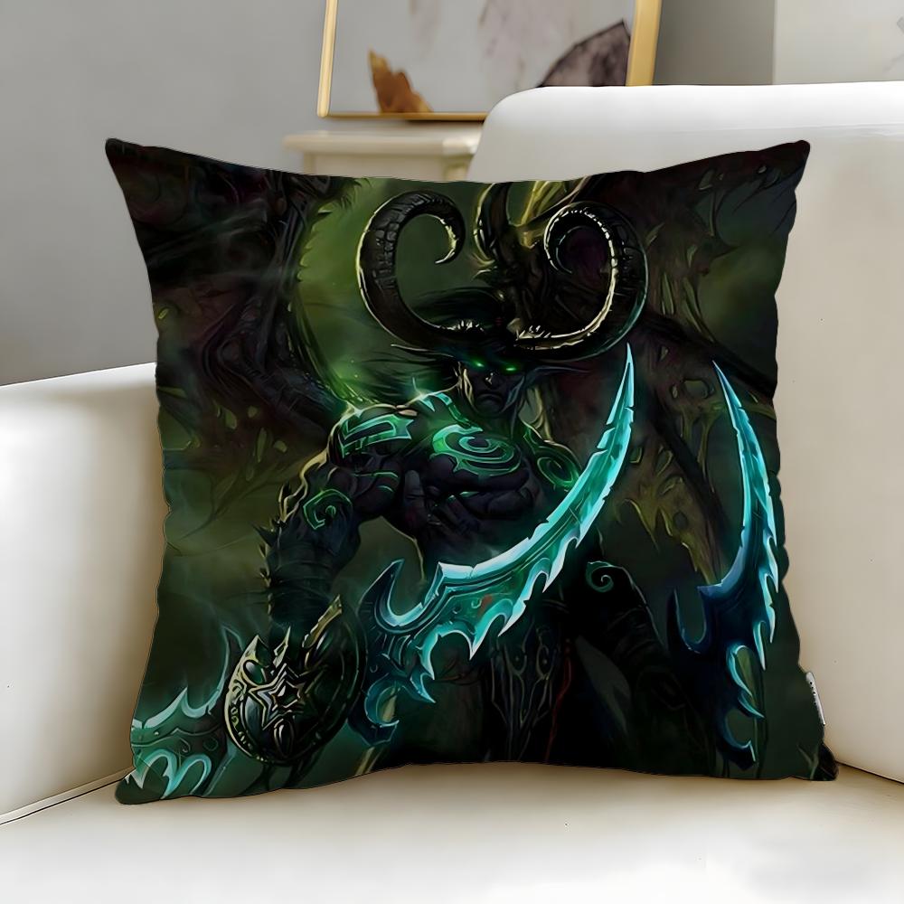 Klassisches Spiel Warcrafts of World WOW Kissenbezug Weich Leicht zu Waschen Kissenhülle Vielseitig für Sofa Bett Reise und Büro