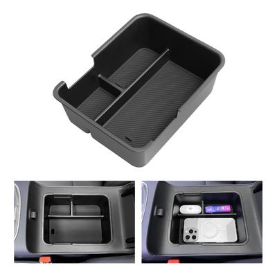 Für Leapmotor B10/B01 2025 2026 Zentrale Armlehnen-Aufbewahrungsbox Staufach Aufräumen Auto-Schale ABS-Organizer Zubehör Schwarz
