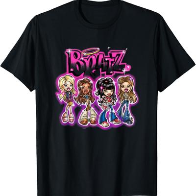 Lalki Bratz Ze Stylem Zdjęcie Grupowe Retro Duży Biust Plakat Koszulka