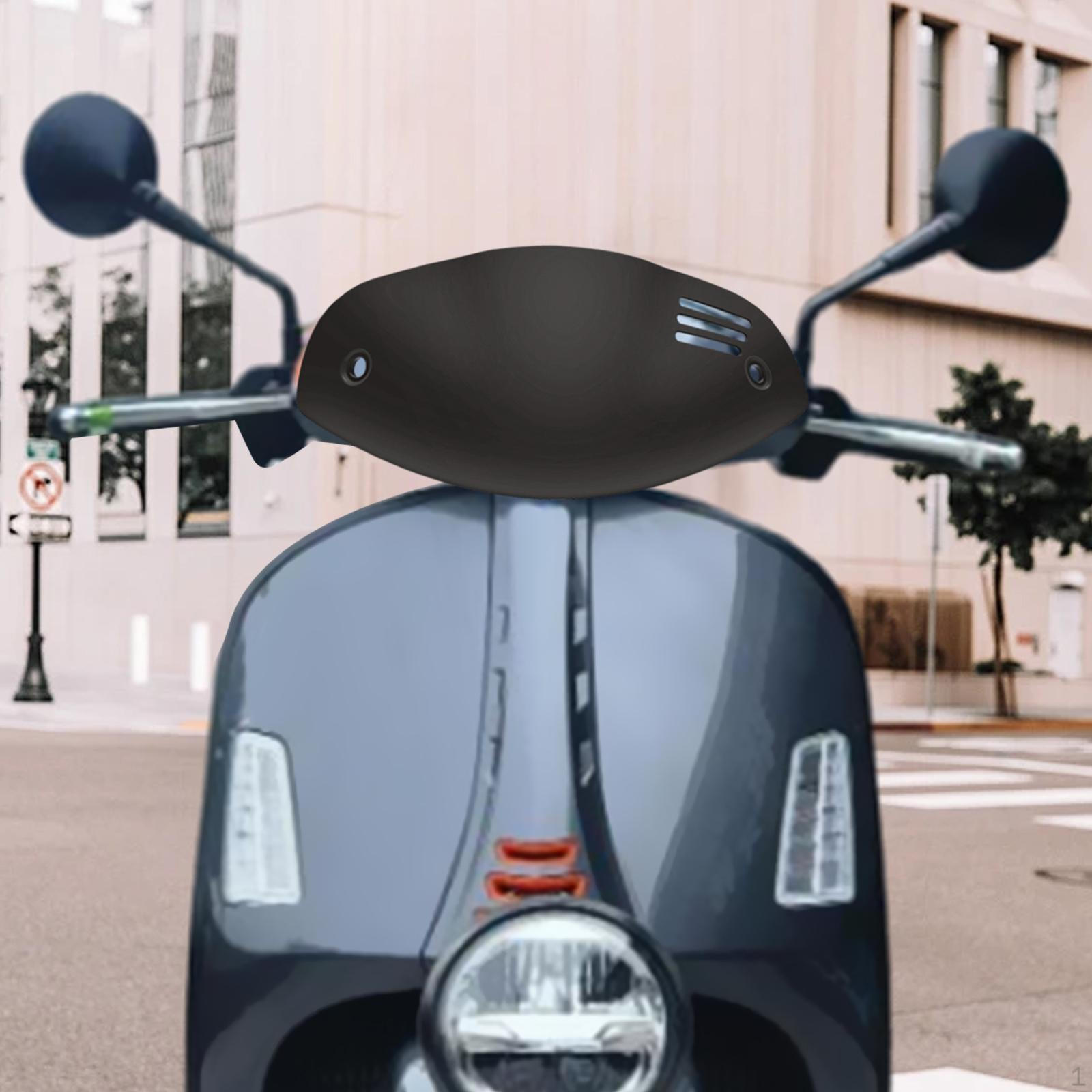 

Motorcycle Front Windshield Replace Exterior Wind Deflectors High Reliability Utility Sturdy Blackness