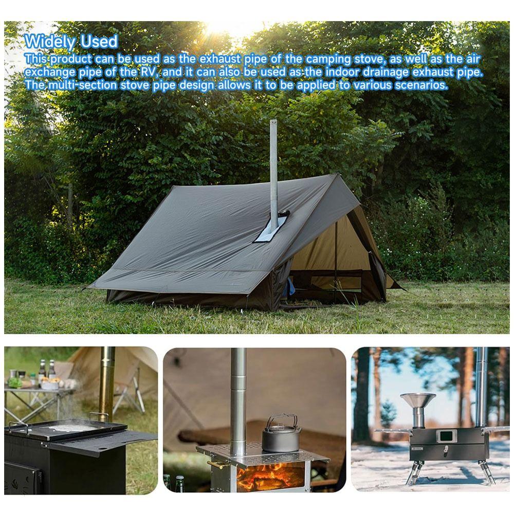 Diâmetro 6CM Tubos de Chaminé Tubo de Exaustão Redondo Tubo de Forno Novos Tubos de Fogão Fogão a Lenha