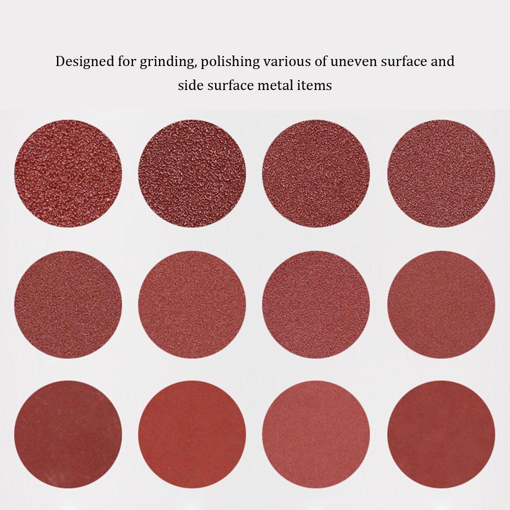 10Pcs/set 100mm Grit Red Sander Disc Sanding Pad Polishing Pad Sandpaper Tool