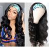 Curly Wave Headband Wig for Women Fashionable Adjustable Headband Scarf Wig High Temperature Fiber Wig