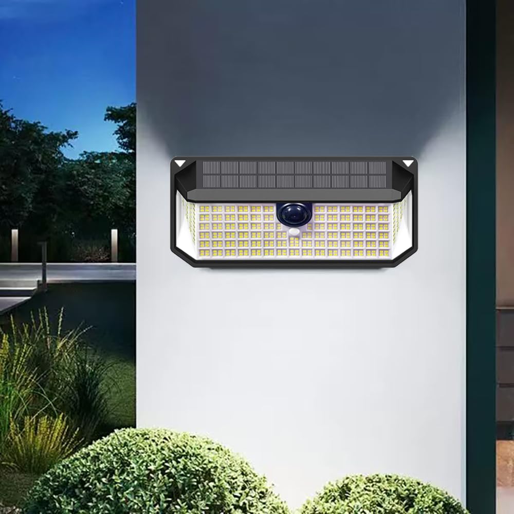 

Batone [2024] Solar Sensor Light, Outdoor, 5000LM, 3200mAh Lamp Beads, Powerful, High-Sensitivity Solar Powered, Automatic OnOff, No Electricity