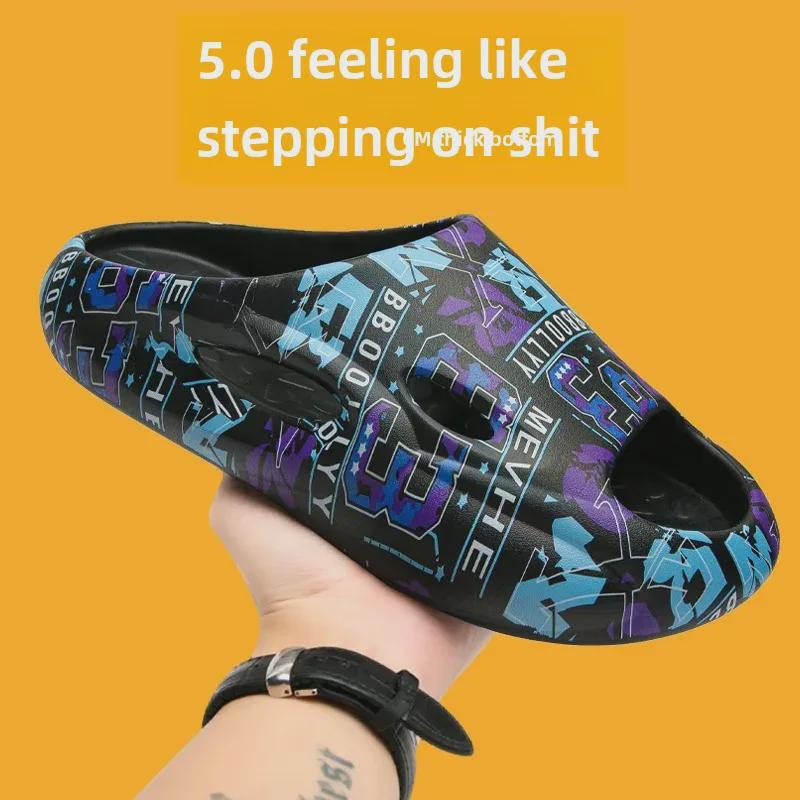 Męskie Lekkie Antypoślizgowe Klapki Casual w Dużych Rozmiarach - Modne Sandały Sportowe Outdoor