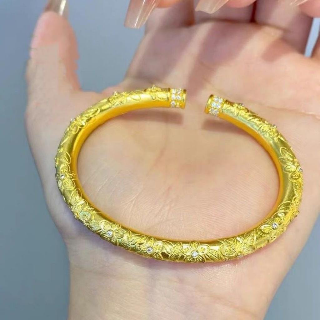 Sakura Open Bracelet Women's Bracelet Light Luxurious and High-end