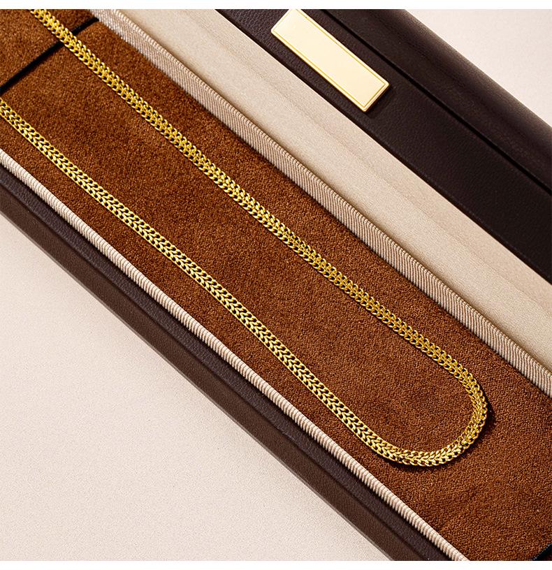 Vietnam Gold Sand Necklace - Luxurious Braided Choker with Long-Lasting Color Retention