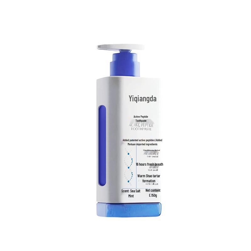Active Peptide Whitening Toothpaste: Removes Stains, Tartar & Anti-calculus, Freshens Breath