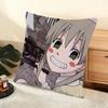 Anime SSoul Eater Cushion Cover Soft Short Plush Pillow Cover Smooth Cozy Texture Aesthetic Cushion Case Home Decor