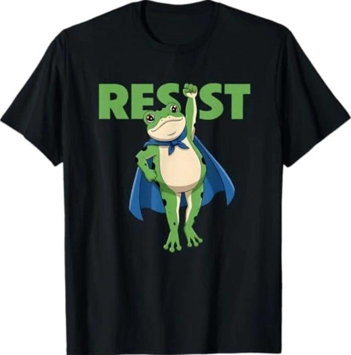 Resist Portland 2025 Frog Empower Justice Equality Art T-Shirt 3XL