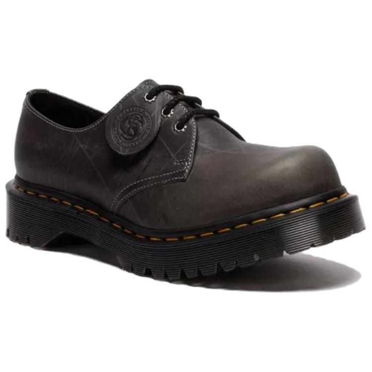 Dr. Martens 1461 Natural Grain Bump Toe 'Gunmetal' Men's 41598020