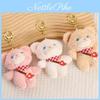 Cuddly Pp Cotton Filled Teddy Bear Keychain Plush Toy 12cm In Elegant Fleece