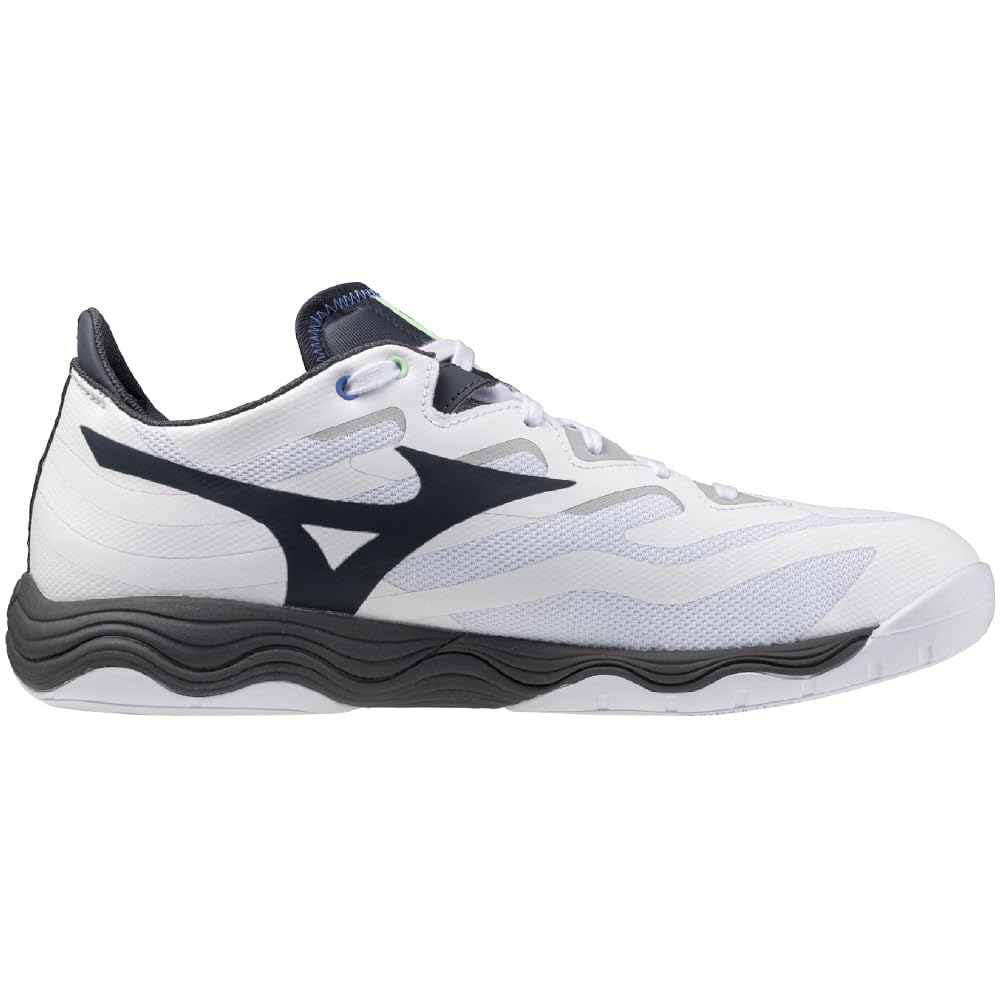 Mizuno Table Tennis Shoes Wave Medal NEO Stability Cushioning Resilience Indoor Gymnasium White X Green X Dark Gray Cm 2E 25.0