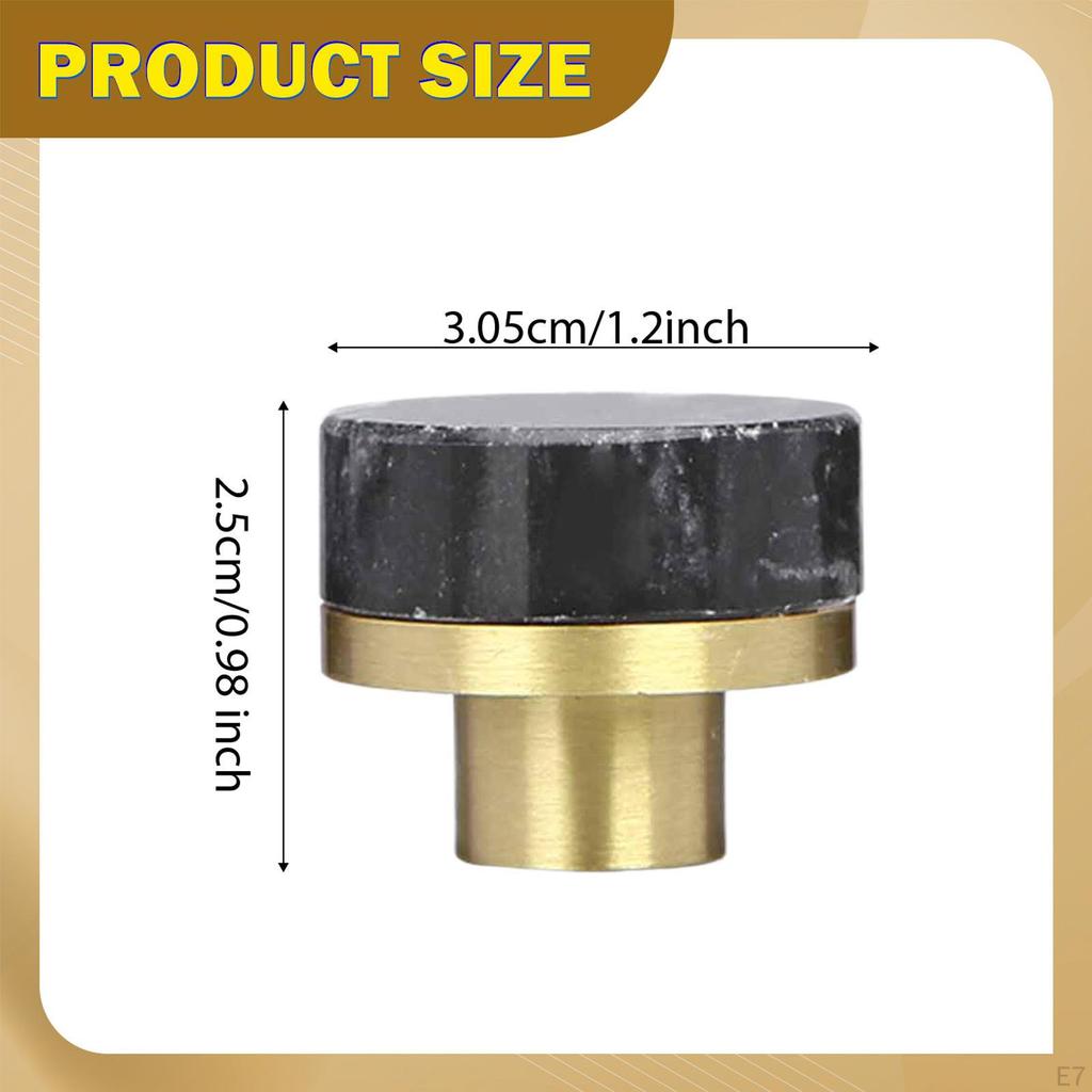 Brass And Marble Drawer Knob for Cabinet, Chest of Drawers, Wardrobe