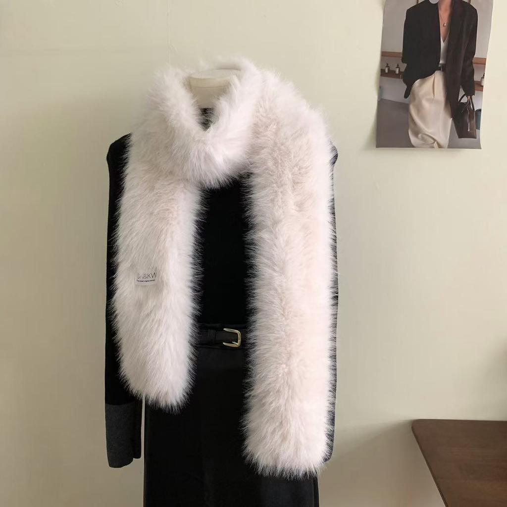 Damen Winter Warm Glänzend Nerz Gestrickter Schal Mode Plüsch Verdickter Schal Damen Decke Einfarbige Schals