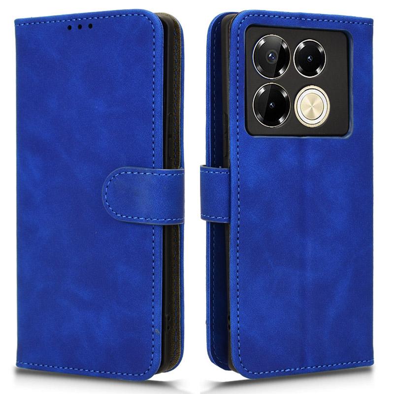 For Infinix Note 40 Pro 5G Case PU Leather Stand Skin-Touch Phone Cover