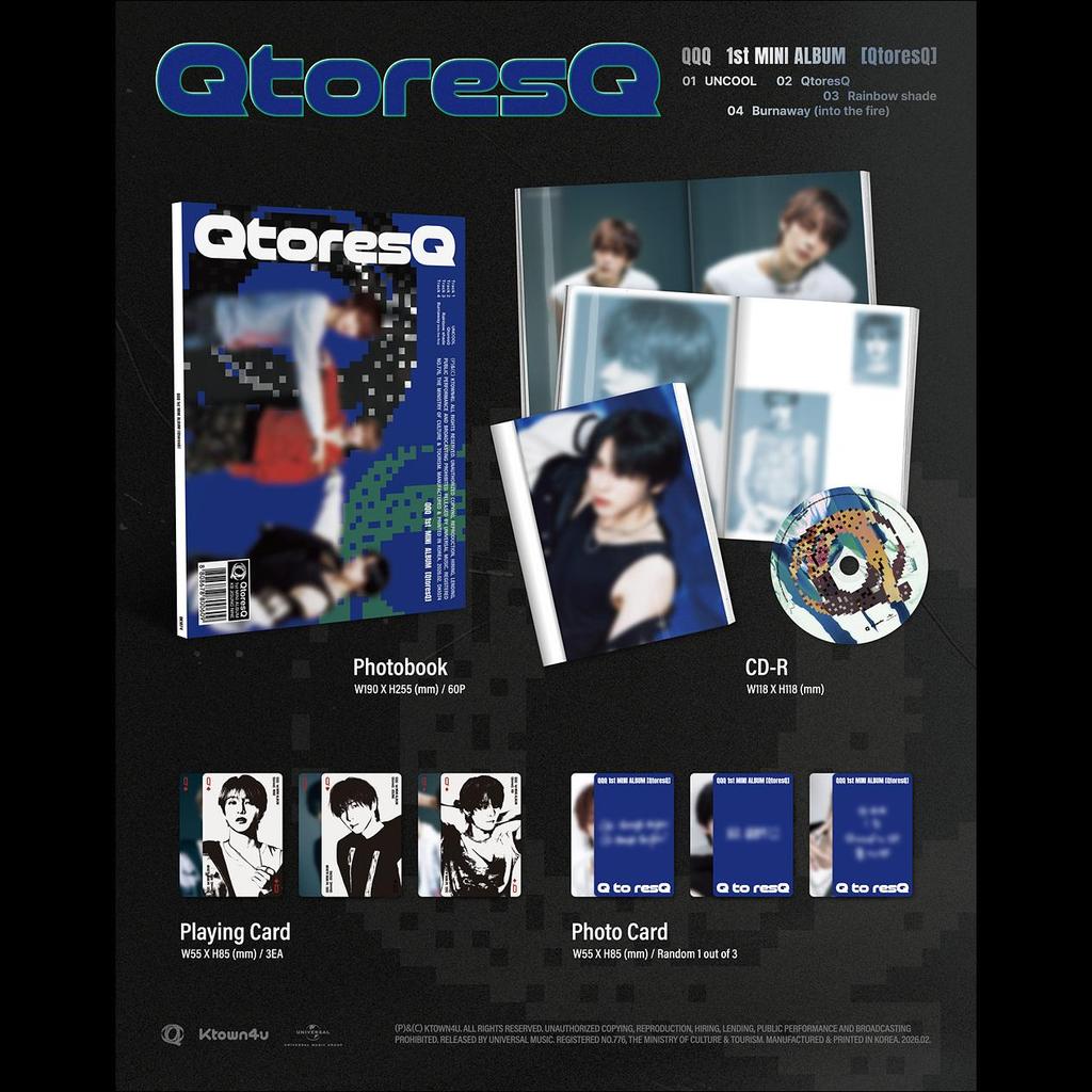 QQQ 1st MINI ALBUM [QtoresQ] + Free Gift