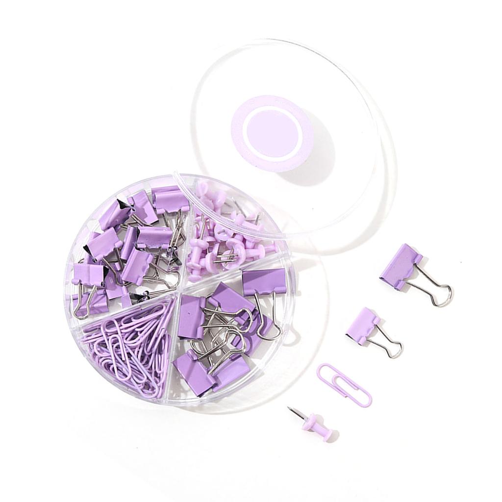 Paper Clips Clips Assorted Multifunction Push Pins Sets with Box for School Document