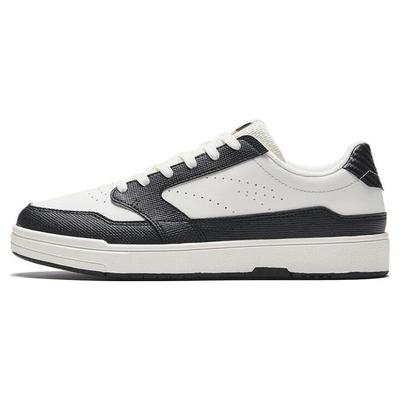 Slip Resistant Cushioning Low Top Skateboard Shoes Women's Ivory White/Black 122338011-2