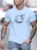 Adult Mens Summer Simple Casual Roundneck Tshirt Suitable Casual Outfits 100 Cotton Soft Breathable Trendy Daily Wear Loose