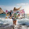 T-shirt Tokidoki Serviette Séchage Rapide Serviettes de Plage Conviennent pour Piscines Camping Yoga et Salle de Sport