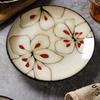 Light Luxury Flowers Ceramic Plate High End Restaurants Pasta Steak Plate Delicious Dishes Dining Plates Unique Home Tableware