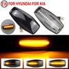 2 pièces Pour Hyundai Indicateur à écoulement d'eau LED Marqueur latéral Clignotant Pour Elantra Getz Sonata XG Terracan Tucson i10 Coupe