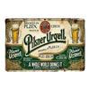 Pilsner Urquell Vintage Metal Sign    Retro Beer Wall Art  Weatherproof Iron Tin Sign with PreDrilled Holes for Easy Hanging