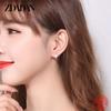925 Sterling Silver Square Zircon Hoop Earrings for Women Fashion Wedding Jewelry Accessories