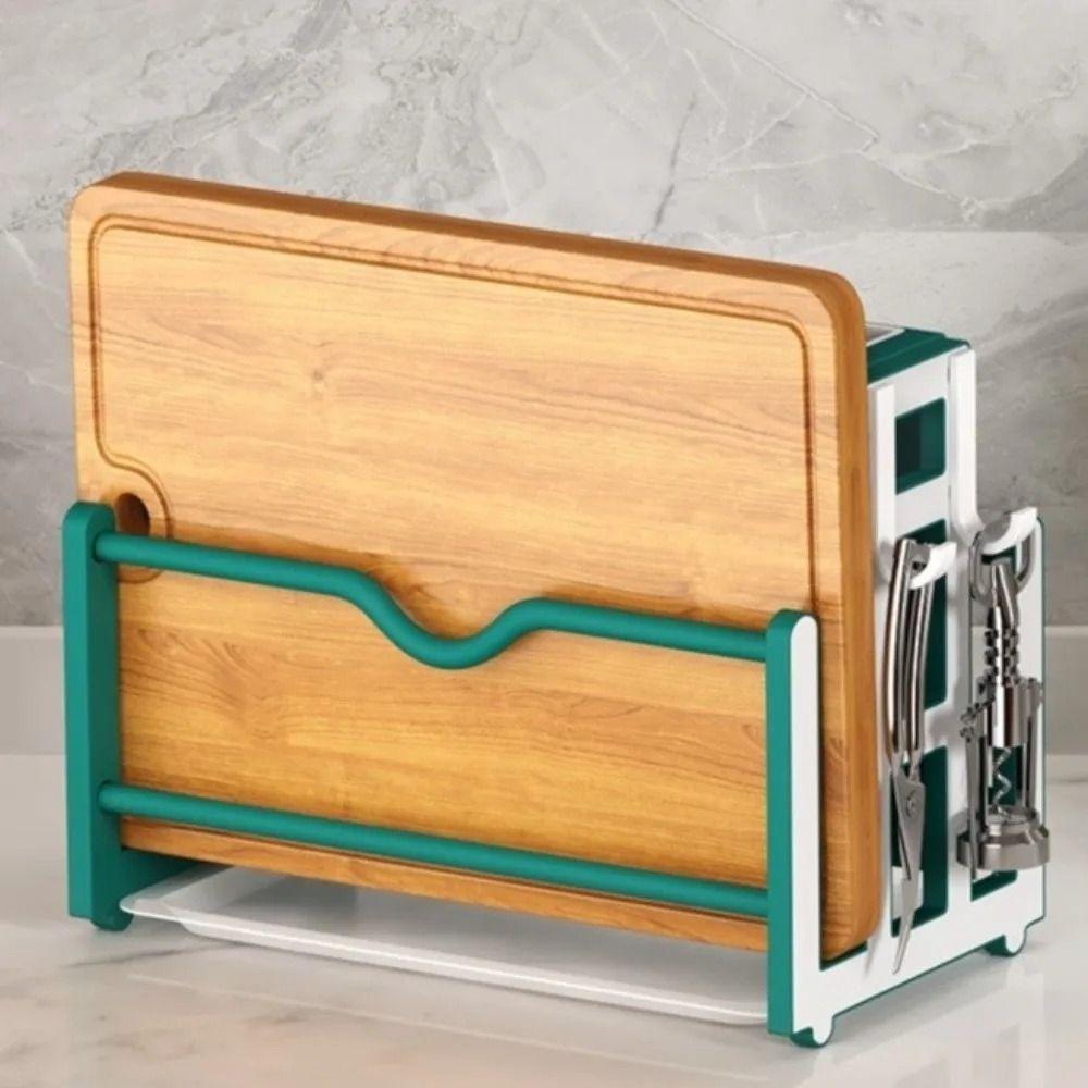 Breathable Integrated Cutlery Holder Thickened Board Pot Cover Shelf  Kitchen Use