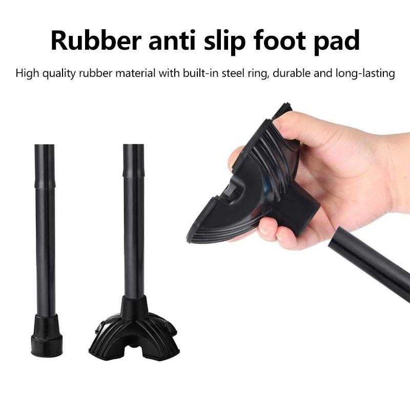 19Mm Cane Tips 6 Pillar Design Nonslip Rubber Crutch End Mat With For Walking Stick Shooting Stick Crutch Tips Accessories