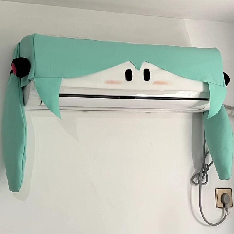 Hatsune Miku Cartoon Air Conditioning Cover Cute Dustproof Air Conditioning Cover Animation Peripheral Gift Dormitory Household