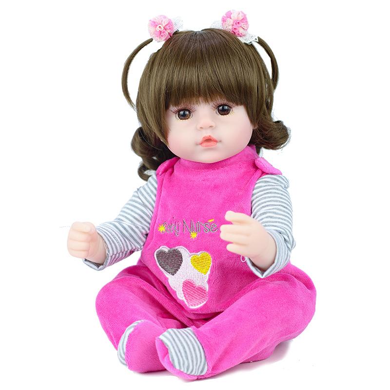 

42 см имитация куклы реборн эмалированное тело кукла детский подарок на день рождения игрушка для девочек