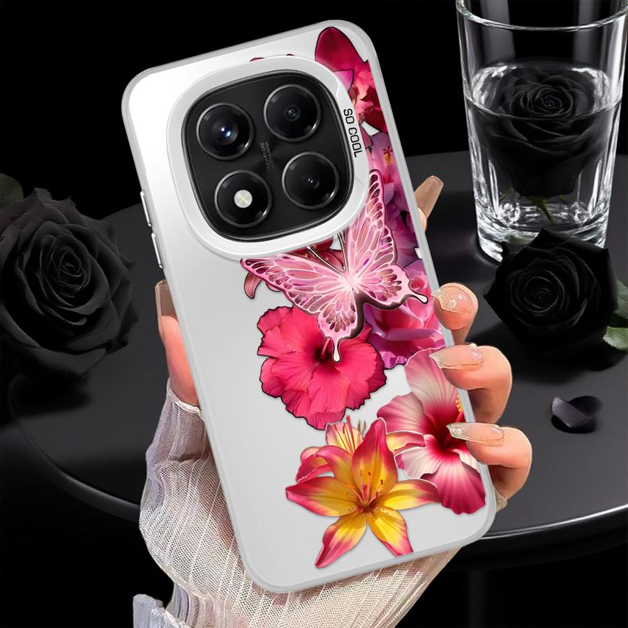 Case for Xiaomi Redmi Note 14 Note 13 12 Pro Plus 10 A2 13C 11 Pro 14C 12 A1 12C Phone Cover Cartoon Flower Art Redmi Note 13 Pro 4G