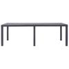 vidaXL Gartentisch Braun 220x90x72 cm Kunststoff Rattan-Optik