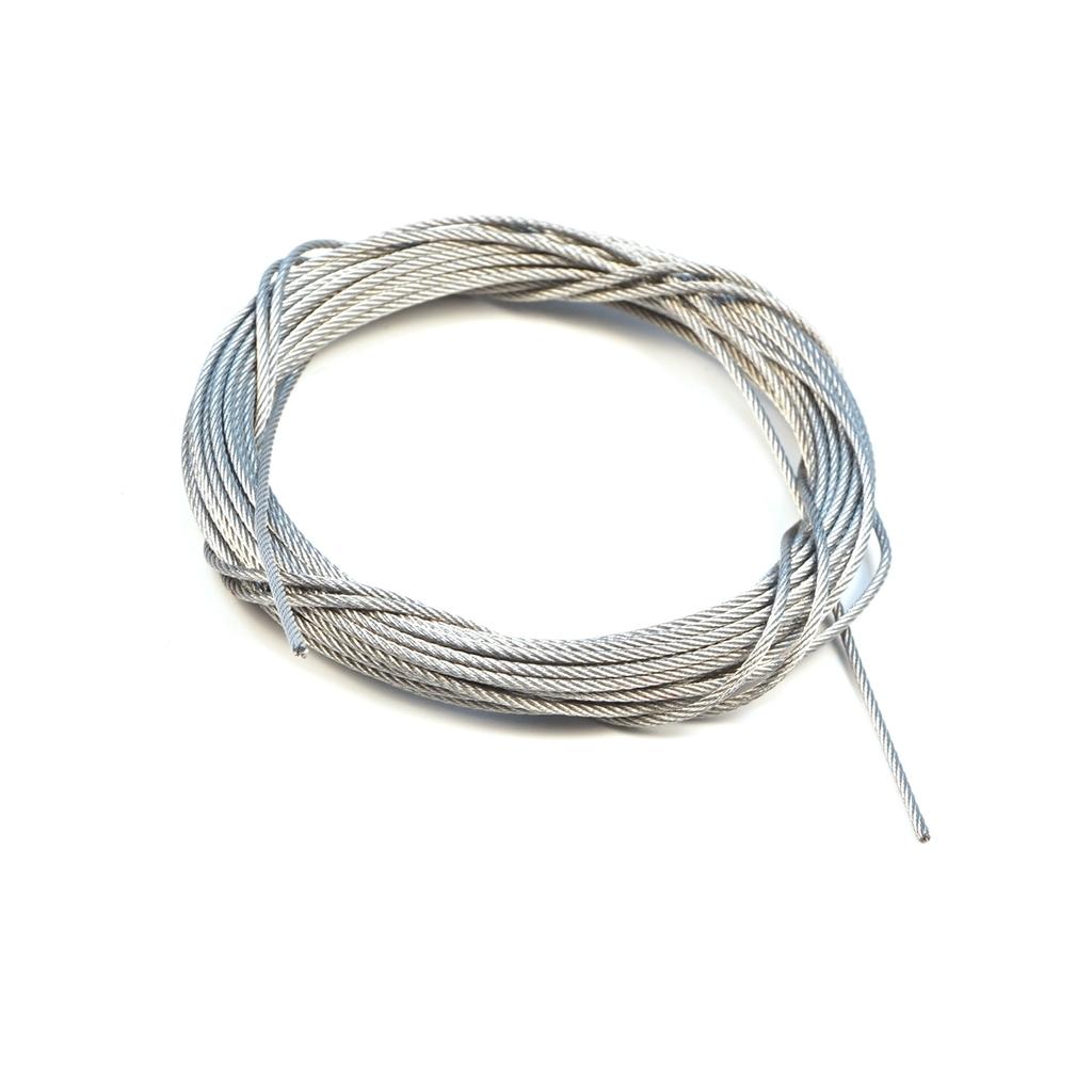 EDP1299-1 Door Hood Trunk Release Locking Latch Bowden Repair Cable AISI 304 Steel Wire Rope 7x7 Strands Diameter 1.2 Mm Length 10 Meter