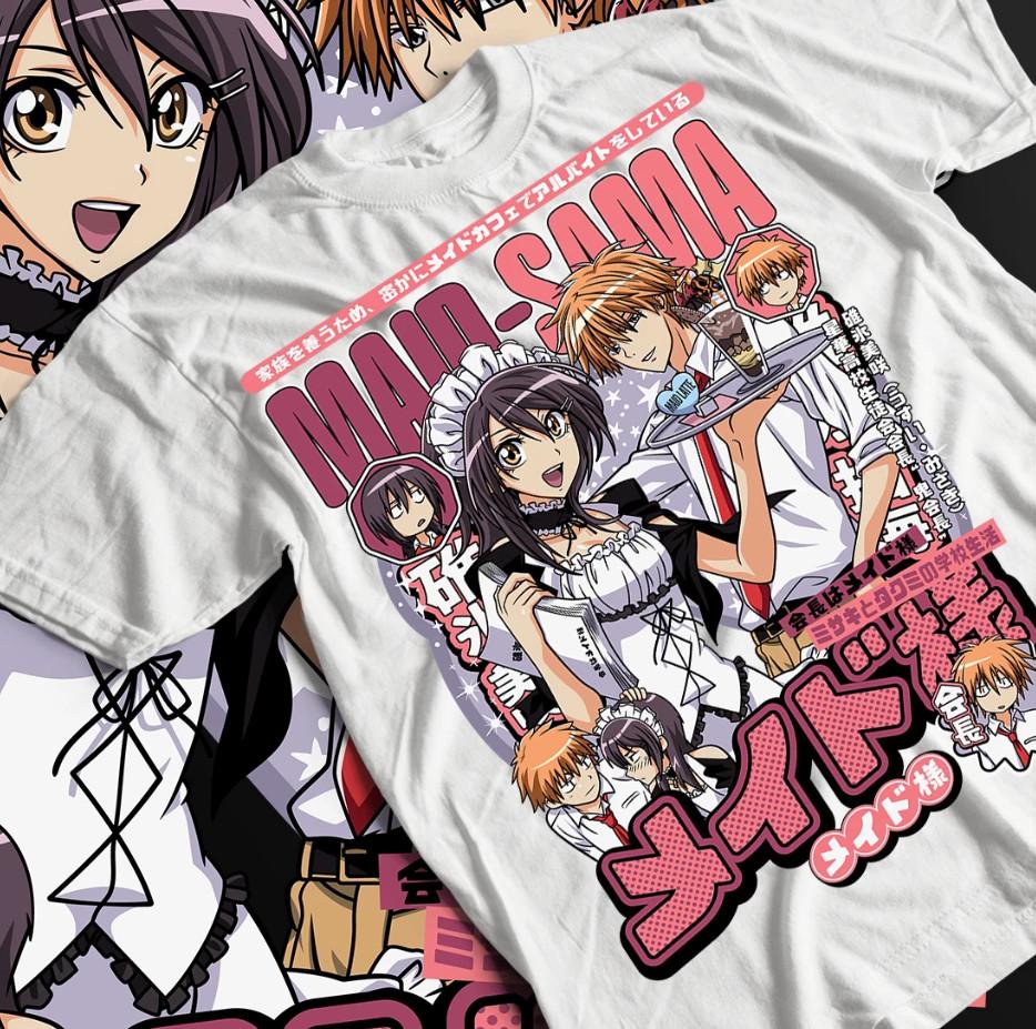 

Футболка Maid Sama, Топ с японской анимацией, Графическая футболка для фанатов аниме 4XL