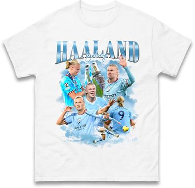Erling Haaland Bootleg Herren T-Shirt Damen Oberteile T-Shirts