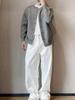 Men's Korean Style Knit Cardigan - Autumn/Winter Casual Loose Sweater, Round Neck, Trendy and Simple.