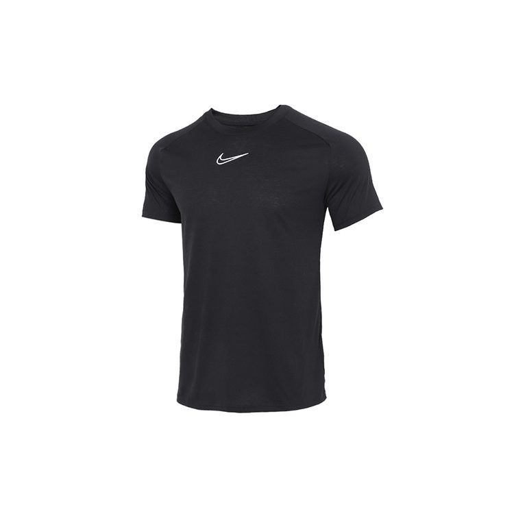 Nike Dri-FIT Academy Print Quick-Dry Short Sleeve Soccer T-Shirt Men Tops Black CZ0983-010