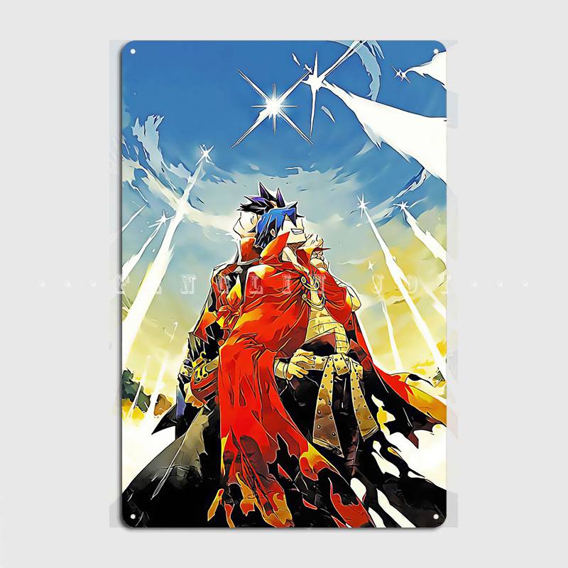 Buy Gurren Lagann Metal Sign Club Party Living Room Funny Wall Decor